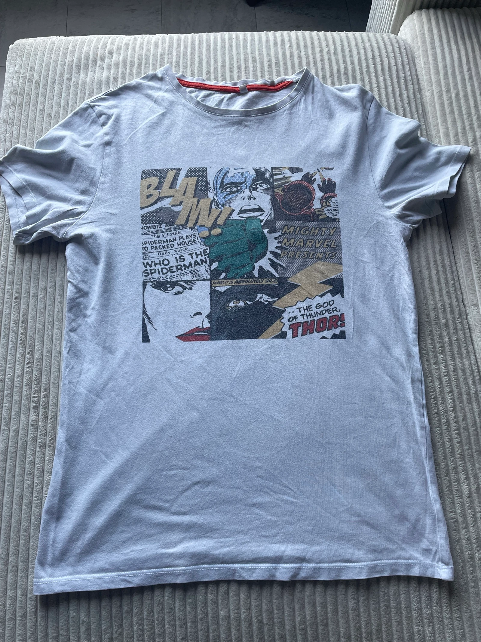 T-shirt Marvel blanc